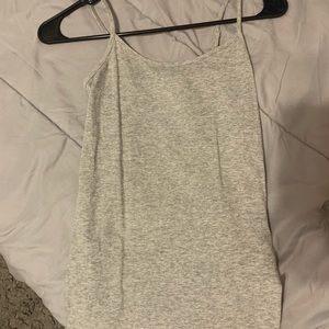 grey cami tank top